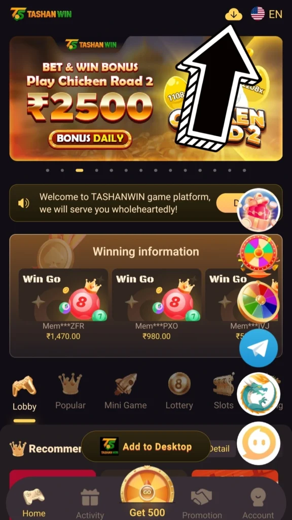 Tashan Win App Download