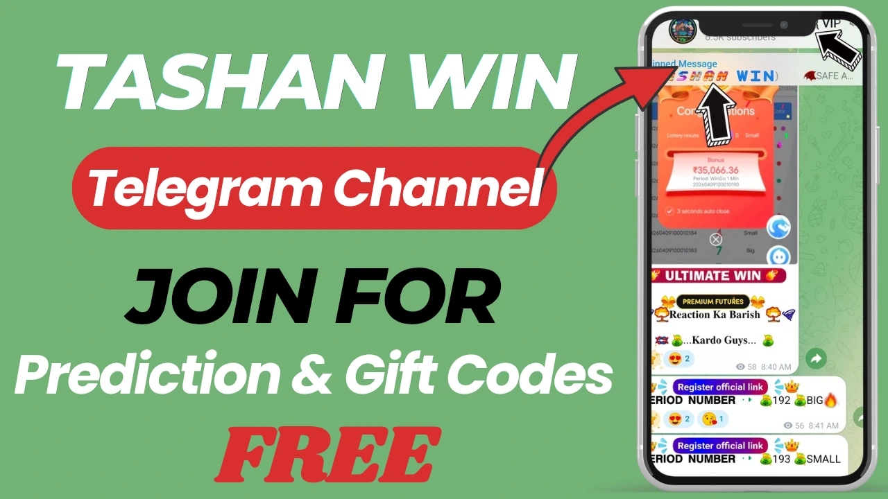 Tashan Win Game Telegram Channel