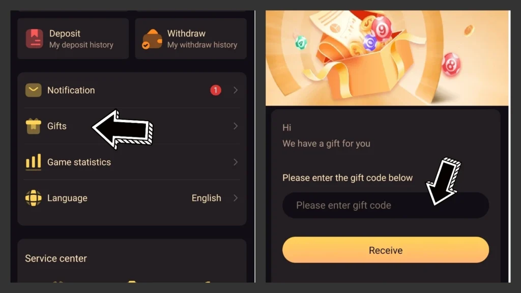 Tashan Win Gift Code