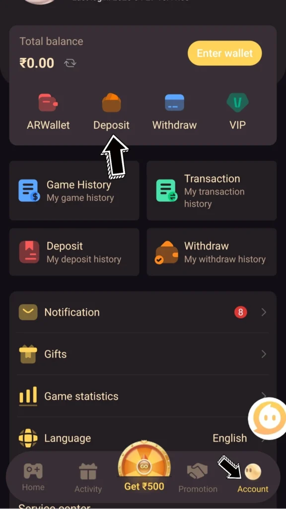 Tashan Win Money Deposit